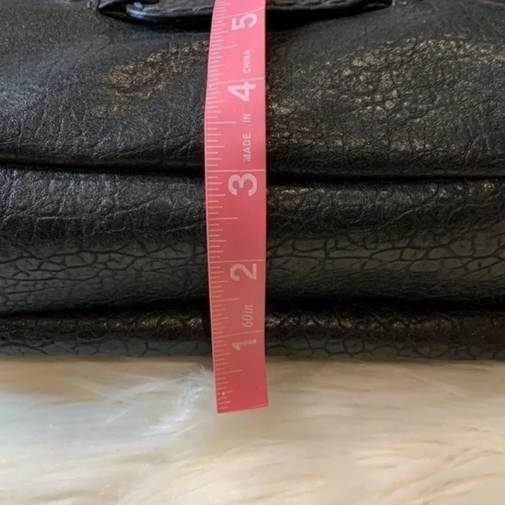 Nine West faux leather fold over convertible crossbody bag 15x13x3”